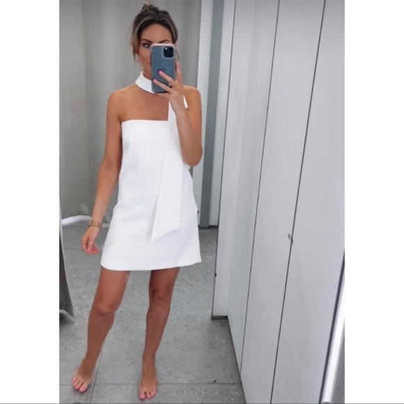 Zara CHOKER MINI DRESS - Picture 13 of 16